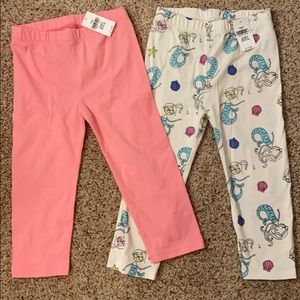 Gap 2 pack of girl toddler capri length pants